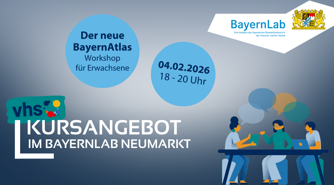 Veranstaltungsgrafik zu unserem Kurs bei der VHS mit dem Titel 